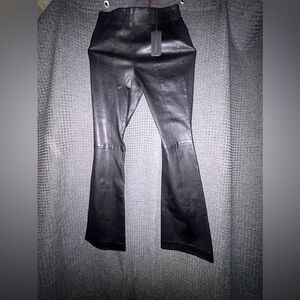 NWT Rag & Bone Simone Leather flare pants
